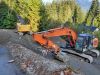Construction Machinery at Work on Port Renfrew's New Watermain Extension Site